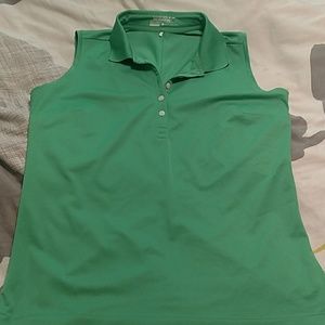 Nike dri fit sleeveless golf polo